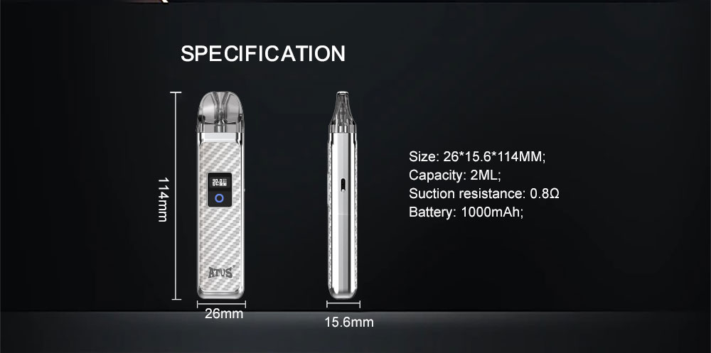 DE019 Vorgefüllter Pod Kit System Vorrichtung ATVS Vape